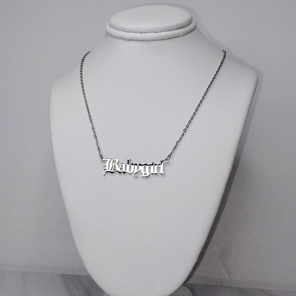 Jewelry Sterling Silver Stainless Steel Babygirl Necklace Poshmark